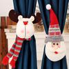Рождественская пряжка для штор Санта-Клаус Снеговик Олень Фиксатор Застежка для штор Мультяшная кукла Подхват для штор
