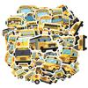 35pcs Cartoon  Stickers Playful Transportation  Stickers School Supplies For Notebook Luggage Mobile Phone Cup Guitar
