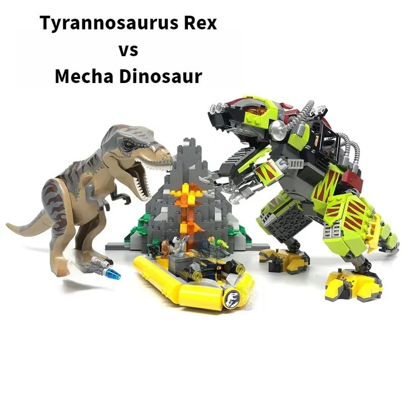 Compatible MOC Sets Dinosaur Series Building Blocks 76966 Dinosaur Missions: Allosaurus Transport Truck Children World Park Toys