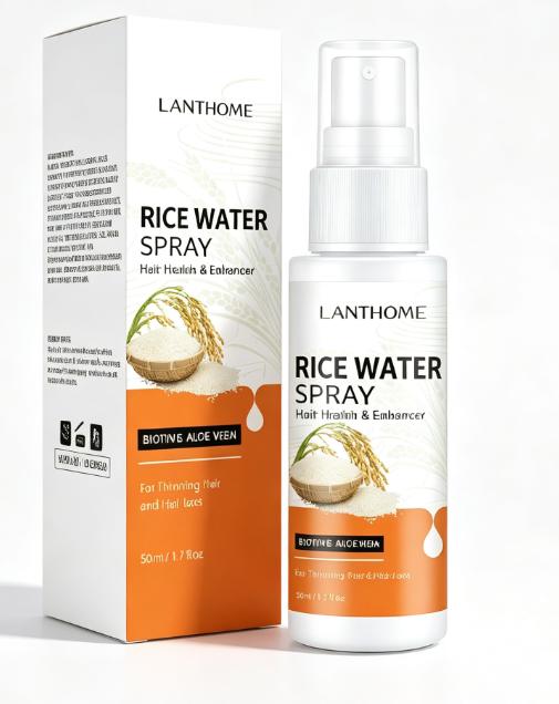 Lanthome Rice Water Hair Care Spray Leave-In Conditioner, Hair Moisturizing Repair