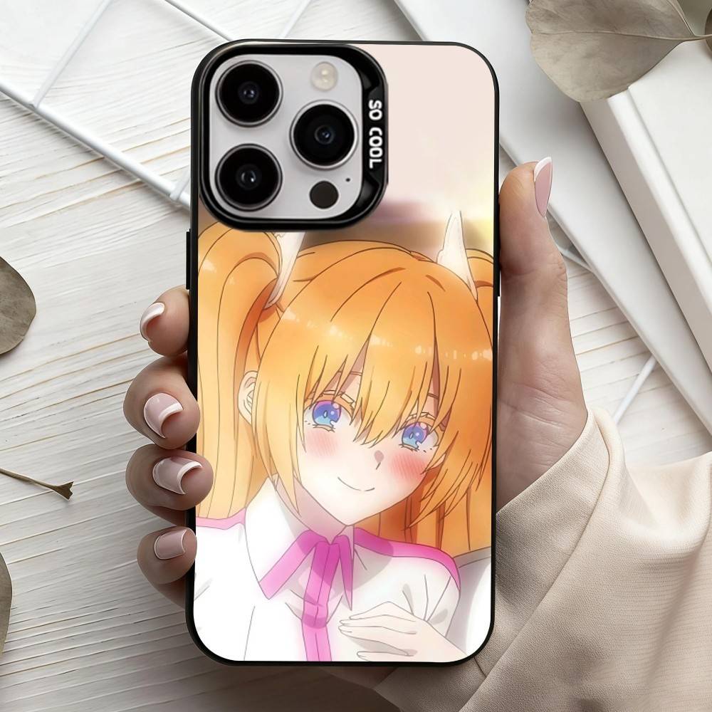2.5-мерное искушение Амано Ририса Чехол для телефона для iPhone17,16,15,14,13,12,11 Plus,Pro Max Черный Конфетный серебристый чехол для телефона