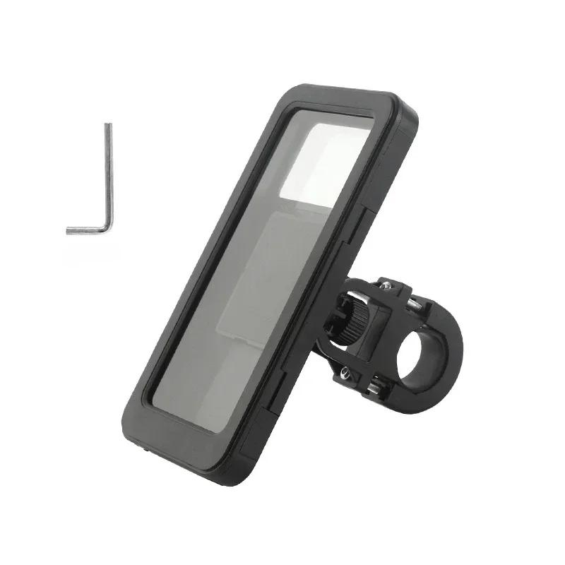 Водонепроницаемый мотоциклетный держатель для мобильного телефона с поддержкой универсального велосипедного GPS, поворотный на 360° регулируемый мотоциклетный держатель для мобильного телефона