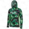 HUK трансграничный, мужской простой рыболовный костюм-худи для спиннинговой ловли, с маской, защита от солнца, летний, для улицы, с длинным рукавом