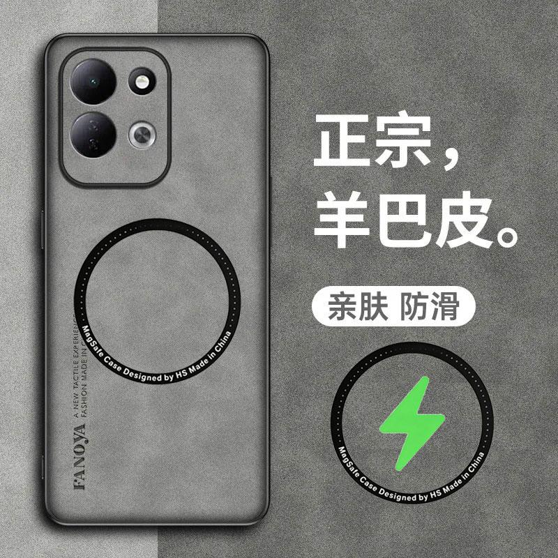 Для Magsafe кожаный противоударный чехол для XIAOMI Redmi 17 4G 5G, магнитная матовая мягкая силиконовая рамка, задняя крышка телефона для Redmi 17