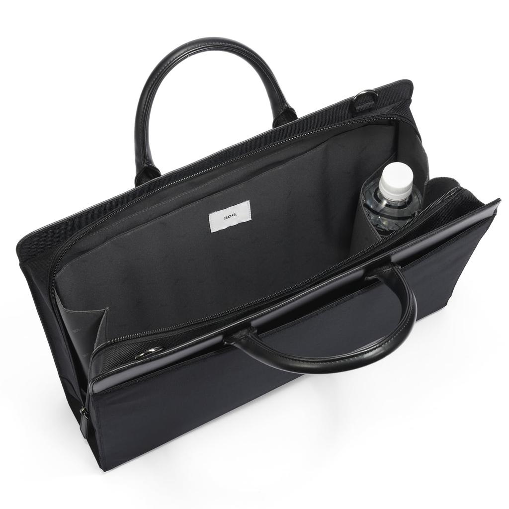Деловая сумка портфель большой вместимости устойчивая командировка формат А4 хранение 2WAY спецификация сумка для поездок на работу сумка для собеседований черная [Ace Gene] мужская