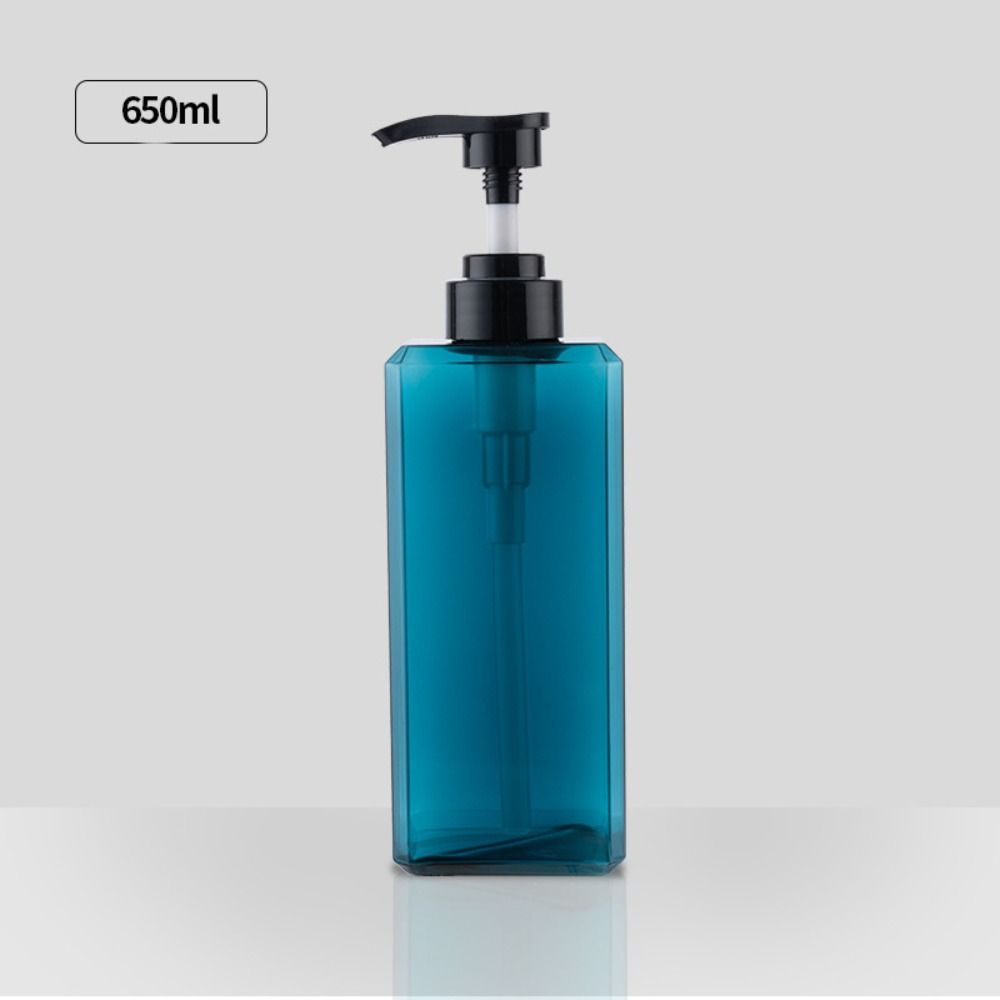 Square Storage Bottles 250/450/650ml Shampoo Press Empty Bottles New Liquid Soap Dispenser