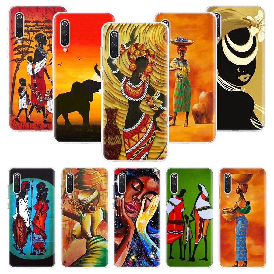 Africa Woman Phone Case For Xiaomi Redmi Note 13 14 15 Pro Plus 12S 12 14S 11S 11E 10 10S 11 11T 5G 4G Cover Coque Redmi Note 13