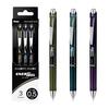 Шариковая ручка Pentel Гелевые чернила Energel 0,5 мм Набор из 3 цветов BLN75A2-3STH