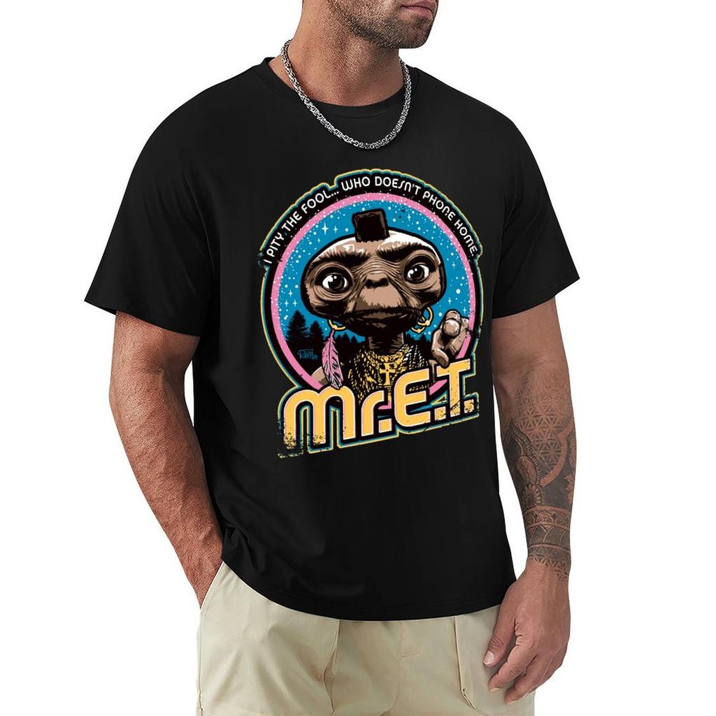 Mr Et 80s Retro Vintage Mashup Tshirt Ultra Soft Breathable Tee Top