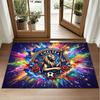 Chelsea FC Design Crystal Velvet Rug Soft Decorative Mat for Bedroom Entrance