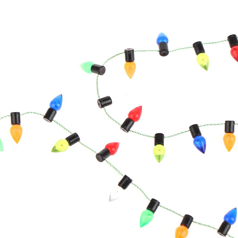 1:12 1 гирлянда искусственных огней Рождество Хорошее украшение кукольный домик Миниатюрная мини-мебель Аксессуары гирлянды