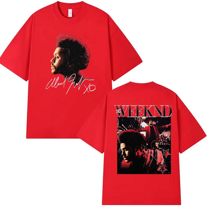 Rapper The Weeknd XO Album Graphic T Shirts Men Women Gothic Vintage Oversized Cotton Tshirt Hip Hop Pop Music Clothing Tshirt