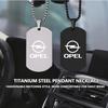 Personalized Engrave Necklace Stainless Steel Custom Pendant Gift For Opel ADAM ASTRA J K CORSA E INSIGNIA MOKKA VIVA Meriva