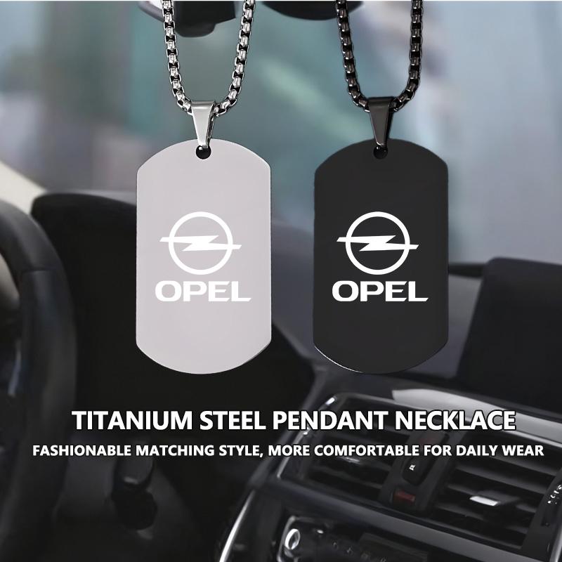 Personalized Engrave Necklace Stainless Steel Custom Pendant Gift For Opel ADAM ASTRA J K CORSA E INSIGNIA MOKKA VIVA Meriva