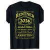Rentner 2026 Retireunisext Quote Vintage Frame Print Tshirt Unisex Unisex Soft Cotton Short Sleeve Daily Casual Tops
