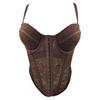 Lace Corset Top Women Slim Fit Push Up Bustier Crop Sexy Party Clubwear