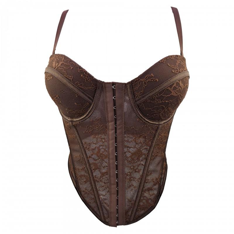 Lace Corset Top Women Slim Fit Push Up Bustier Crop Sexy Party Clubwear