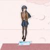Аниме Sakurajima Mai Senpai, акриловая фигурка, подставка, модель, брелок для ключей, негодяй не мечтает о кролике, декор для стола для девочек
