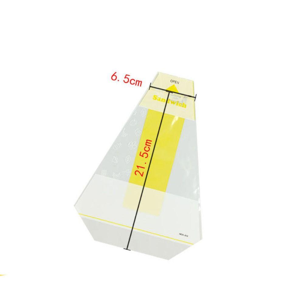 100pcs Plastic Bread Bags Transparent Sandwich Wrappers Disposable Sandwich Packaging Bag Wedding