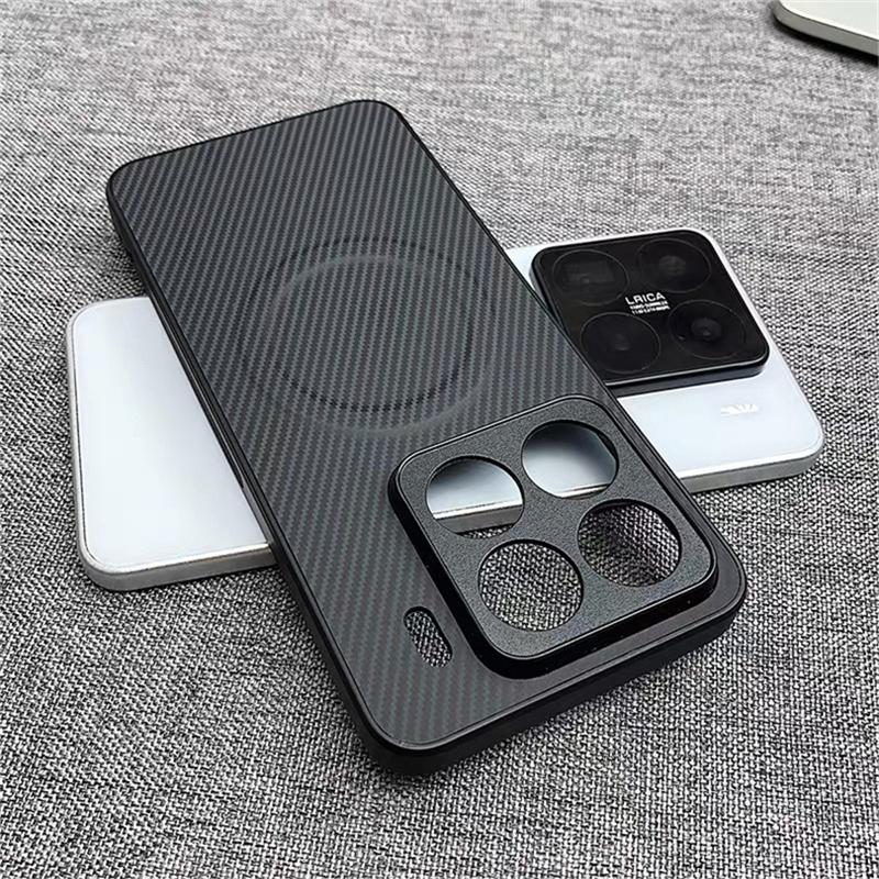 Чехол для Xiaomi 17T Pro Mi 17 T 15T 14 15 5G С MagSafe Магнитный Роскошный Полосатый Силиконовый Кожаный Задняя Крышка Защитный Корпус