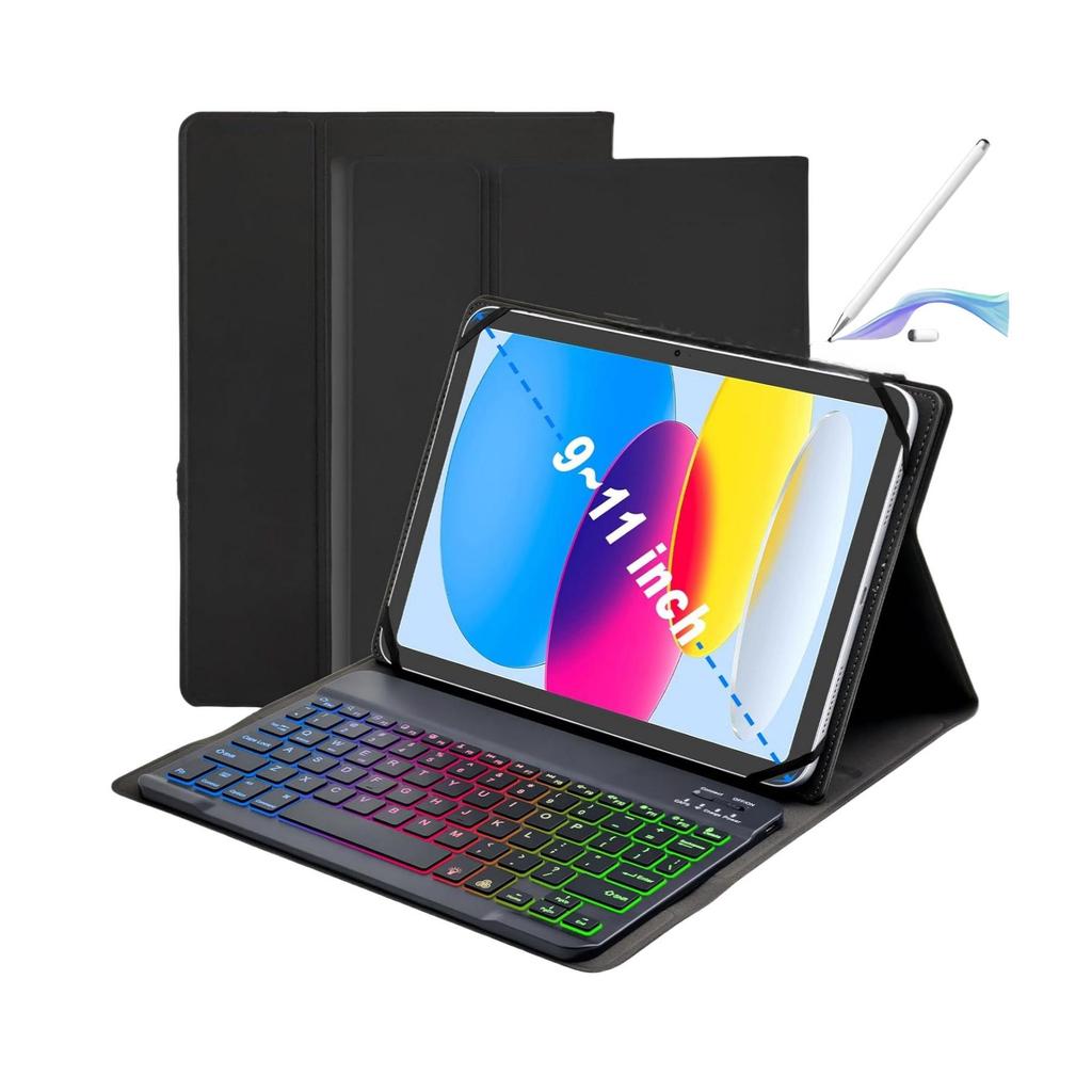 Защитный чехол для iPad 11-го поколения 9,7 дюйма с беспроводной Bluetooth-клавиатурой для планшетов 10,2 дюйма