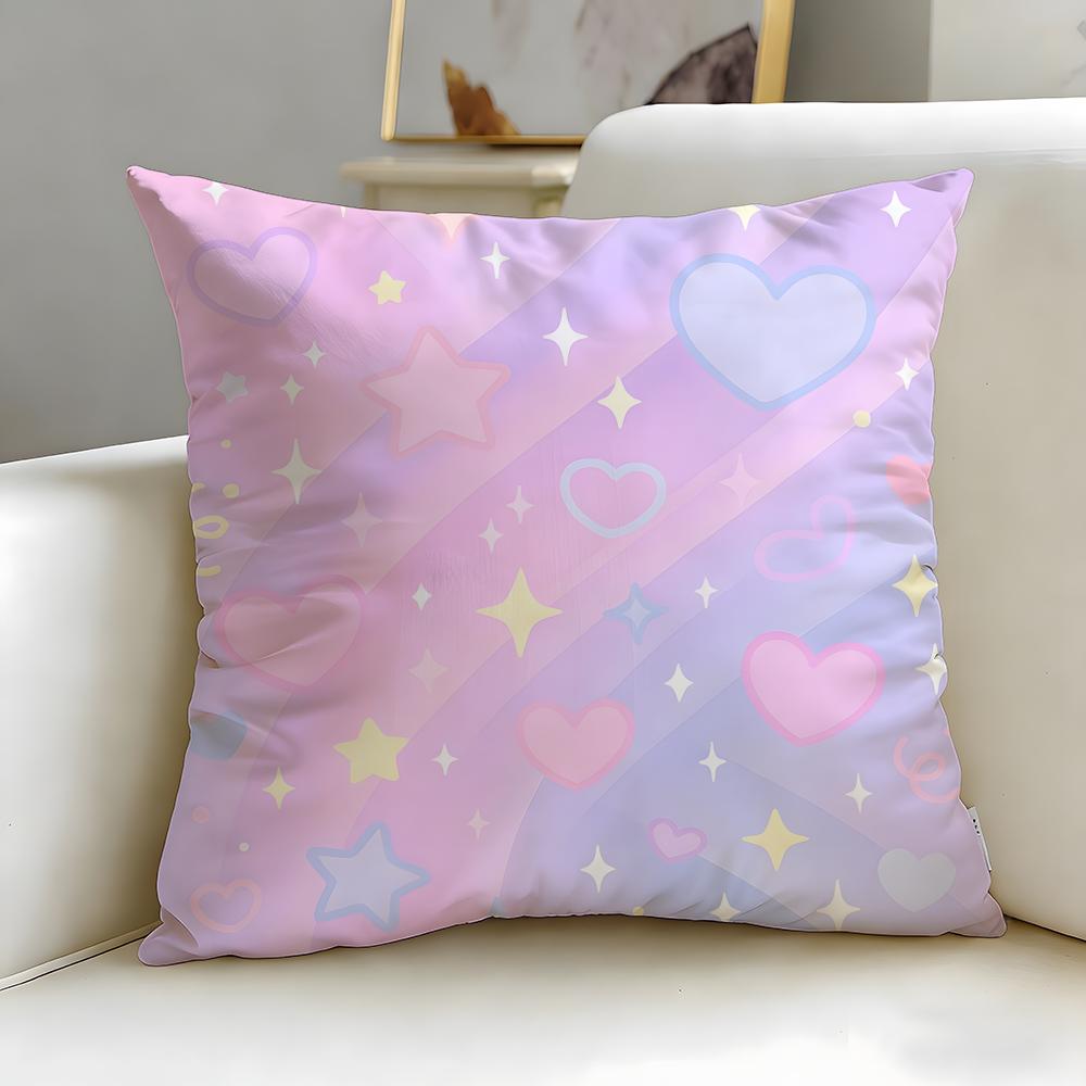 Starry Sky Texture Cushion Cover Soft EasyWash Pillow Case Versatile for Couch Bed Travel and Office
