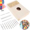 10 Key Kalimba DIY Kit Basswood Thumb Piano Mbira Fun Handwork Painting for Parents-child Campaign