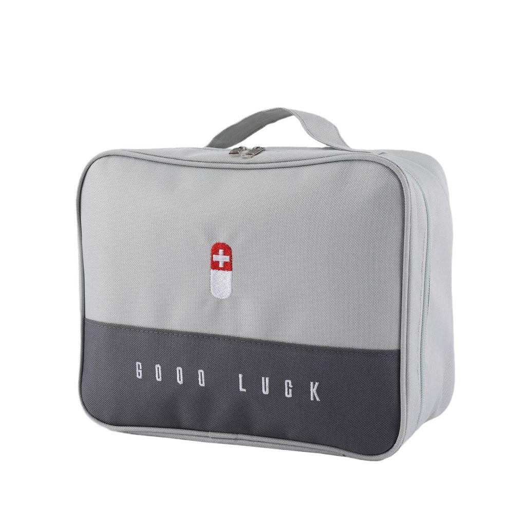 Large Portable First Aid and Medication Storage Bag for Travel and Home Use