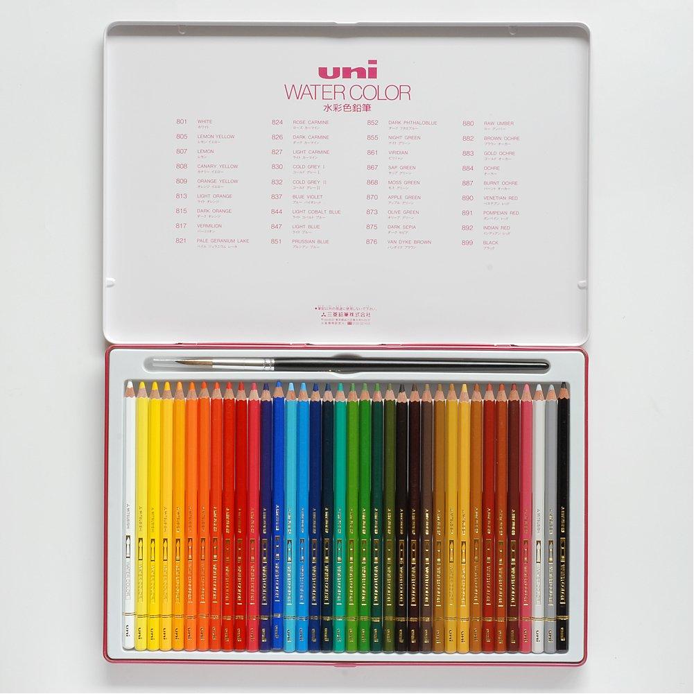 Mitsubishi Pencil Uni Watercolor 36 Colors UWC36C