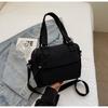 Simple Hand Carry Small Bag Women 2025 New Fashion Canvas Small Square Bag Casual Versatile Shoulder Messenger Bag