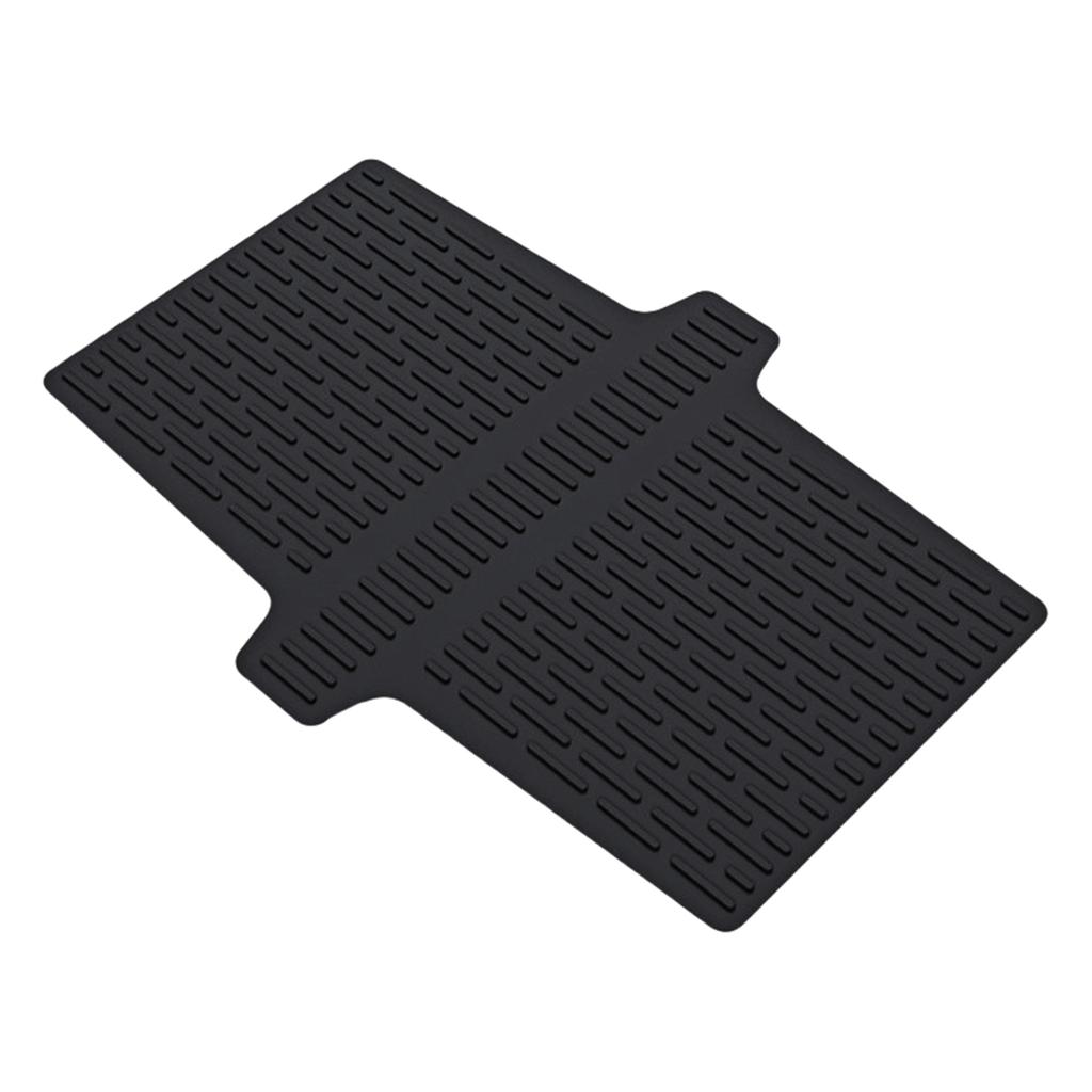 Dishwasher Safe Black Silicone Sink Mat Double Sink Cover Easy To Clean Fresh Kitchen Atmosphere Dishwashing Area
