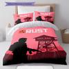Rust Bedding Quilt Set Quilt Cover Pillowcase Home Decoration Birthday Gift (1 * duvet cover + 2 * pillowcase, without core)