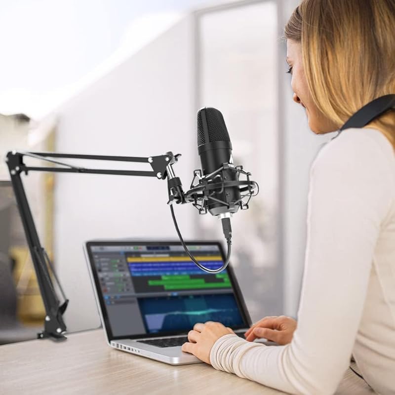 MAONO USB микрофон конденсаторный микрофон ПК микрофонный комплект микрофонная стойка С am стойка запись прямой трансляции YOUTUBE работа комментатора игр