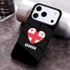 Чехол для телефона с флагом Грузии для iPhone 17 16 15 Pro Max Air 14 13 12 11 Plus Ударопрочный чехол