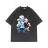 230g Cotton T-Shirt Undertale Skull Print Oversized Vintage Short Sleeve Teens