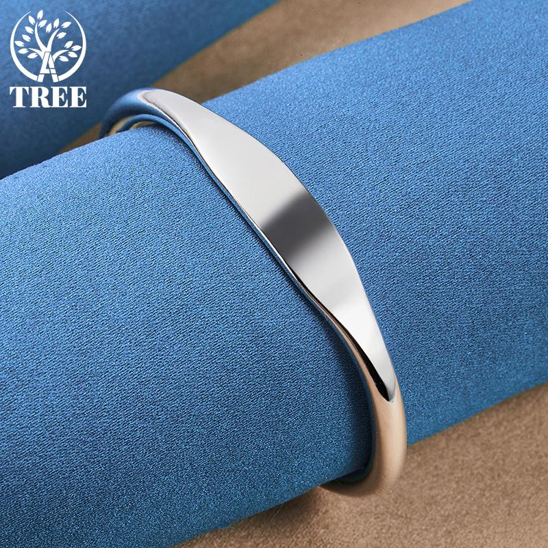 Ювелирные изделия из стерлингового серебра 925 пробы с двойными бусинами-манжетами