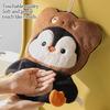 3 Layer Penguin Hand Towel Thickened Washcloth Cute Toilet Handkerchief  Household