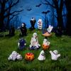 10PCS Mini Size Halloween Pumpkin Decor Horror Style Horror Ghost Decorations Halloween Party