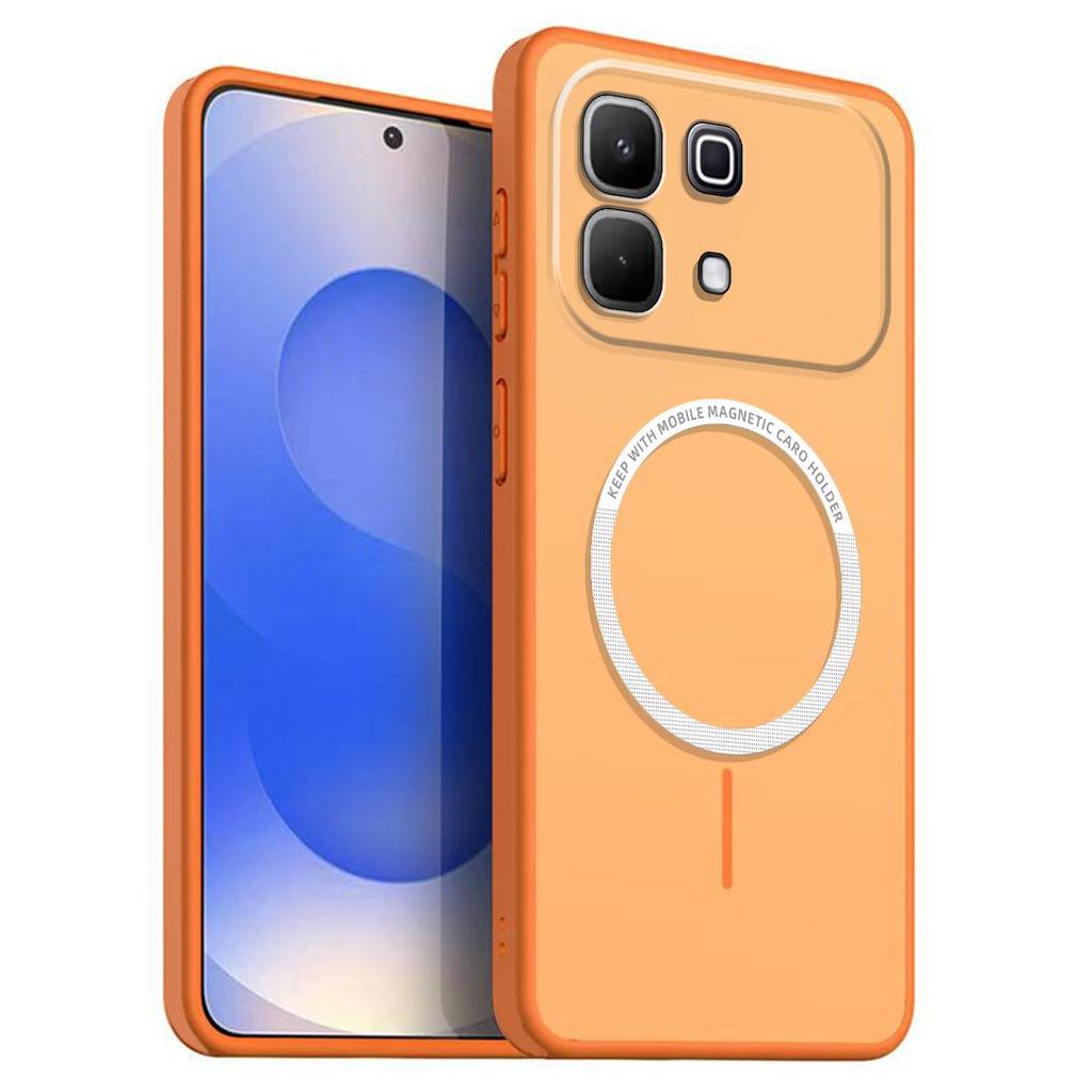 Матовый полупрозрачный магнитный чехол для телефона infinix NOTE 60 Pro Мягкая крышка из ТПУ