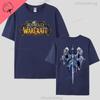 Футболка World Of Warcraft Хип-хоп Игровой Принт Футболка Топ Свободная Удобная Одежда Летняя Унисекс Горячая Распродажа Футболки 100% Хлопок