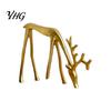 Bedroom Decorative Accents Christmas Reindeer Statue, Small Deer Sculpture Figurine, Modern Elegant Statues Holiday Decor for Tabletop, Mantel, Living