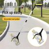Retractable Folding Household Reacher Outdoor Hygiene Tongs - Thickened Sanitation Multifunctional Trash Picker.