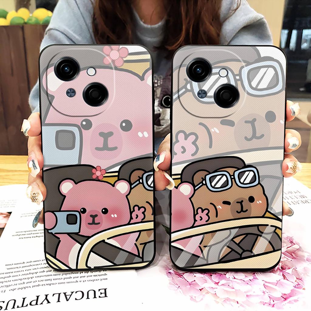 Couple Cute Phone Case For Tecno POP9 4G/Spark GO 1/GO1S/KL4 Full Wrap Protective Anti-knock Dirt-resistant Graffiti TPU