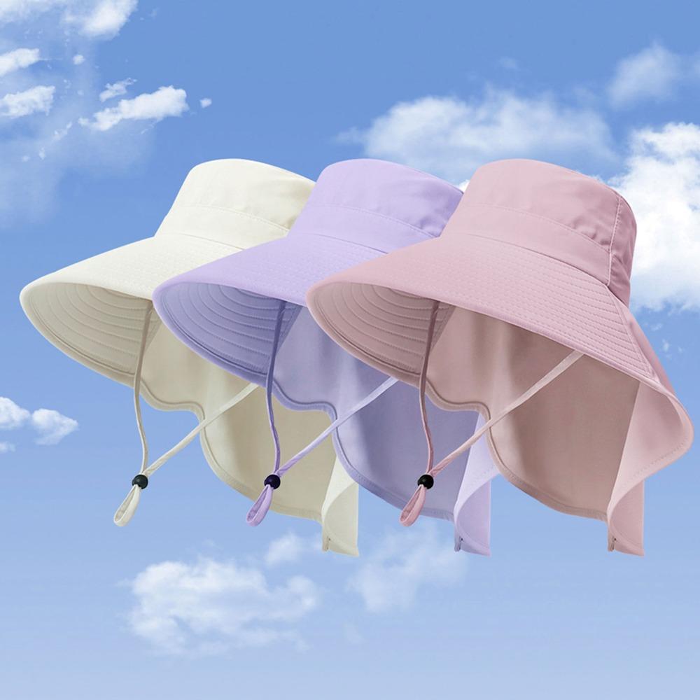 Anti-UV Sun Protection Hat Foldable Women Bucket Hats Adjustable Wide Brim Sun Hat Safari Cap