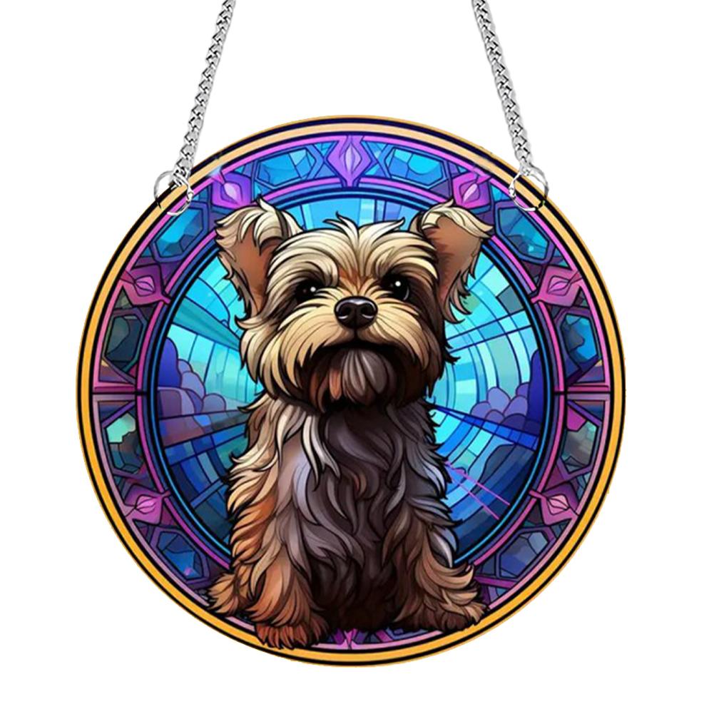 Панель для украшения дома «Ловец солнца» Водонепроницаемая акриловая оконная панель Подвесная книга-ловец солнца и кошка Витражное стекло «Древо жизни»