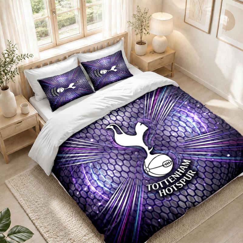 Bedding Set 1 Duvet Cover 2 Pillowcases Tottenham Hotspur Print Bedroom Home Decoration