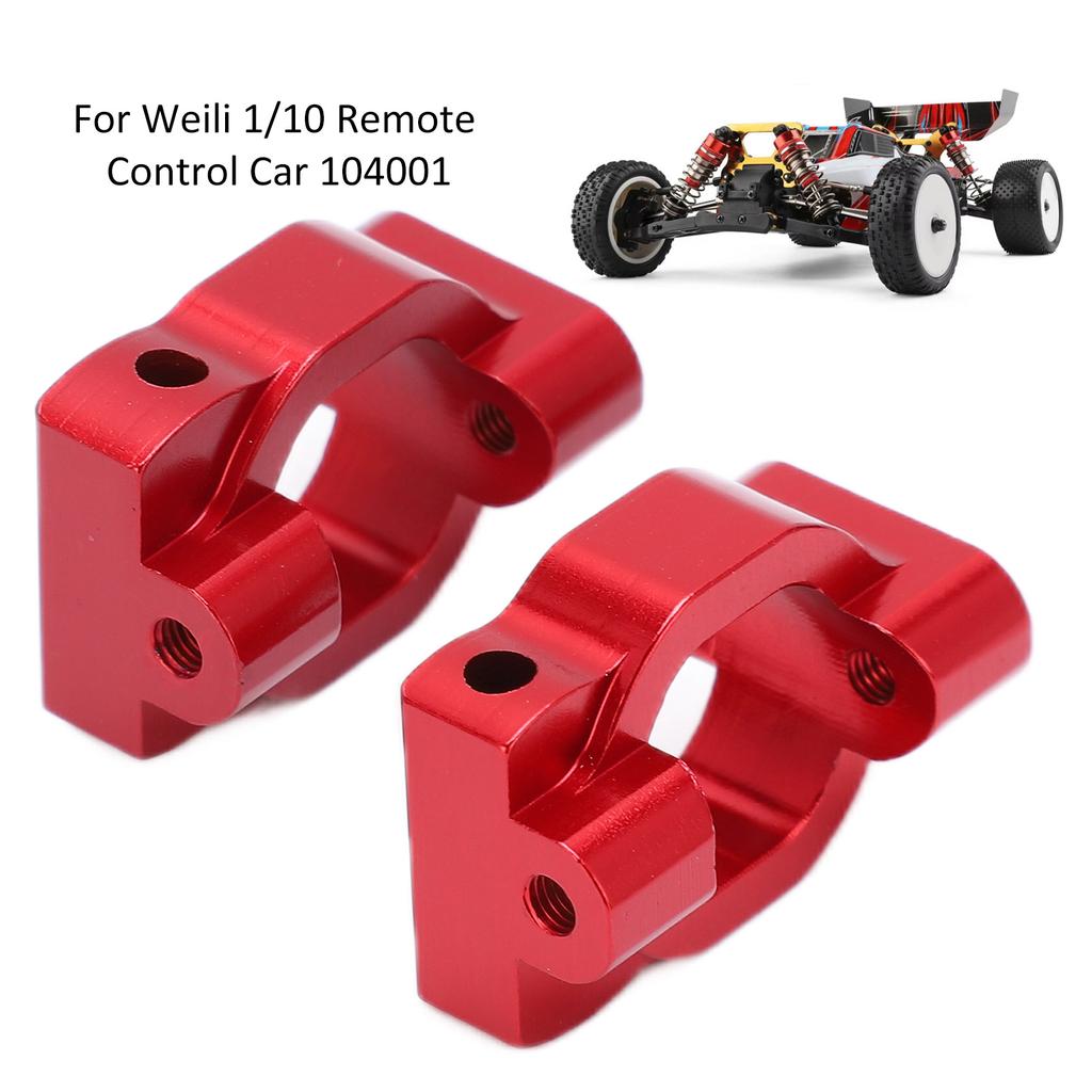 2PCS RC Wheel St Aluminum Alloy RC CShaped St Part for   1/10 Remote Control Car(Red )