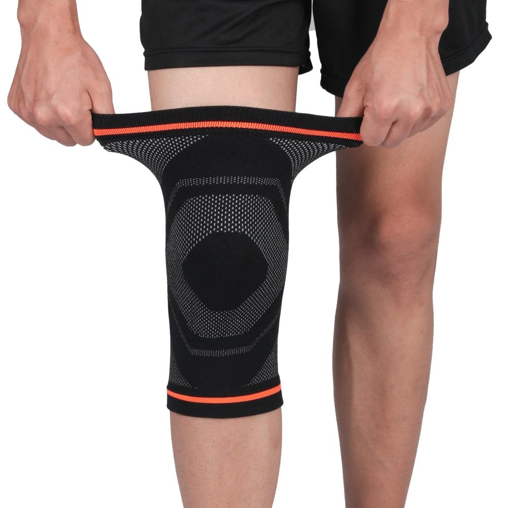 1 шт. дышащий трикотажный наколенник компрессионный бандаж для ног протектор для бега трусцой походов футбола