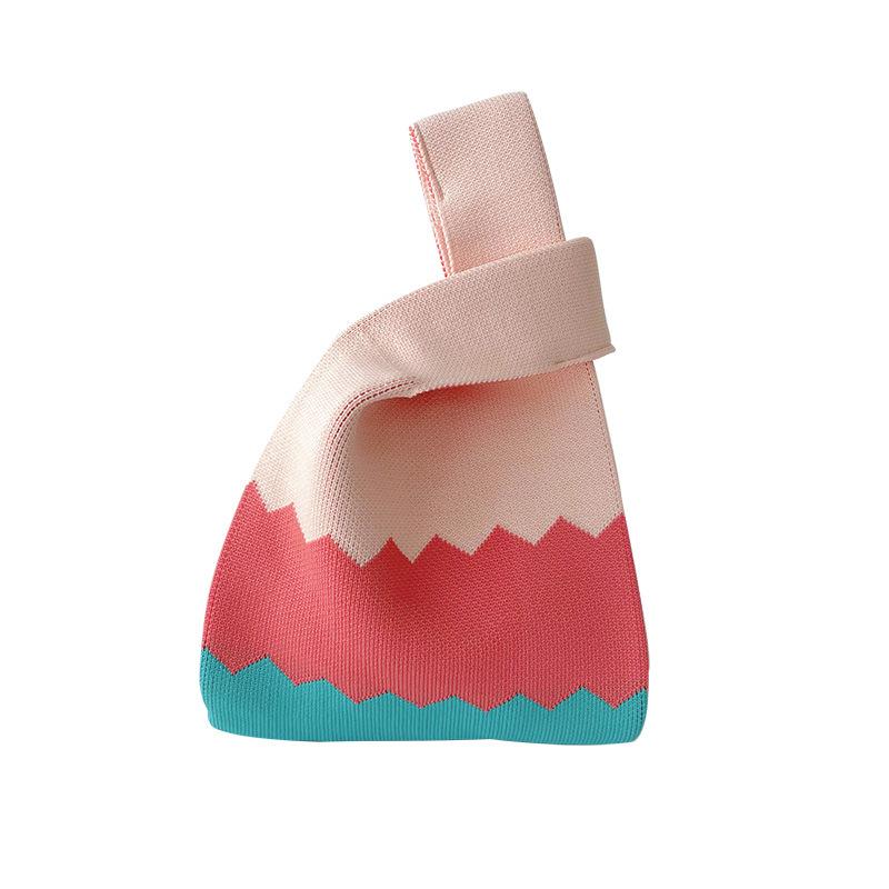 Простая вязаная сумка на плечо в тон, Повседневная универсальная сумка-тоут большой вместимости