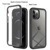 2в1 Гибридный сверхпрочный защитный чехол для iPhone 16 Pro Max 15 14 13 12 11 XR XS7 8 Plus Otter Case Box Hard с закаленной пленкой Полная защита 360°